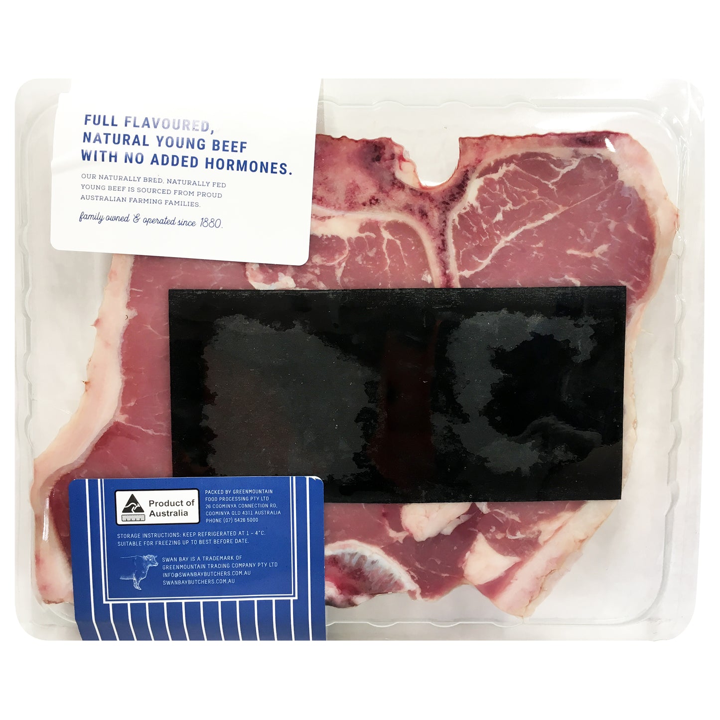 Swan Bay Butchers Beef T Bone Steaks 400-600g