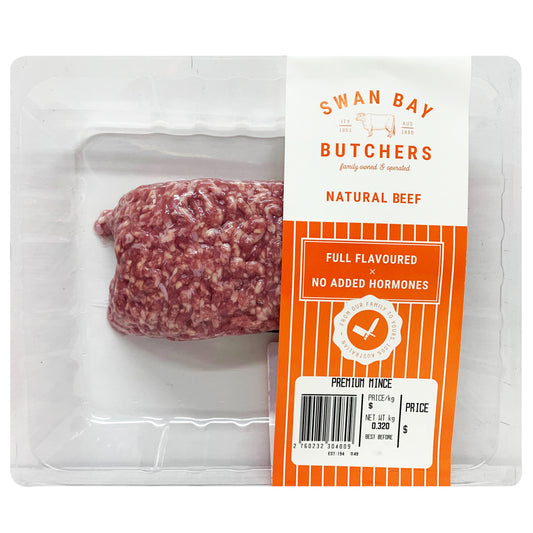 Beef - Premium Mince (300-400g) Swan Bay Butchers