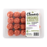 Cleaver's Organic Grass Fed Lamb Meatballs 380g