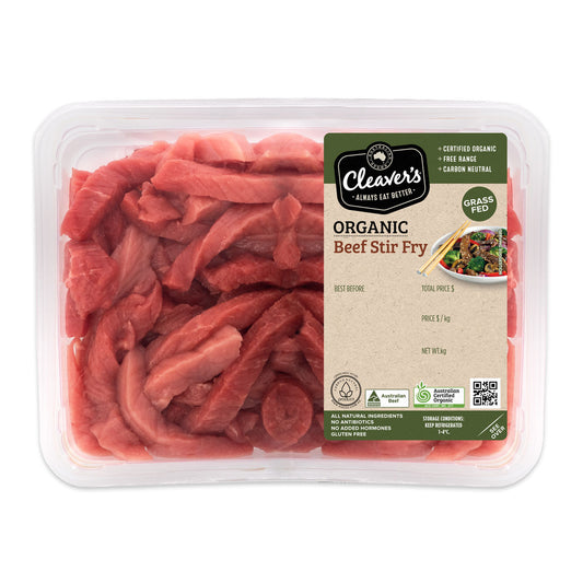 Cleaver's Organic Beef Stir Fry | Harris Farm Online