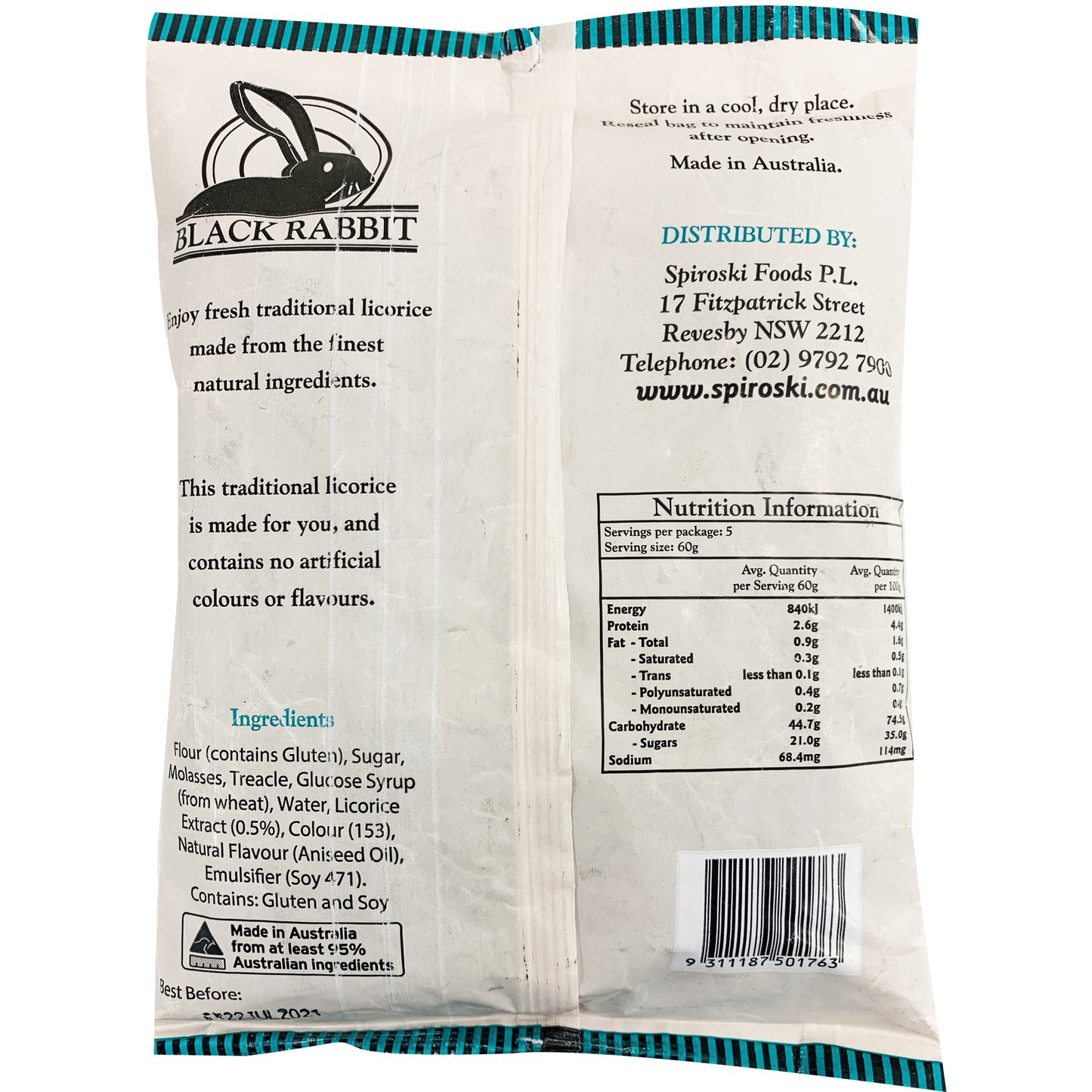 Black Rabbit Fresh Traditional Licorice | Harris Farm Online