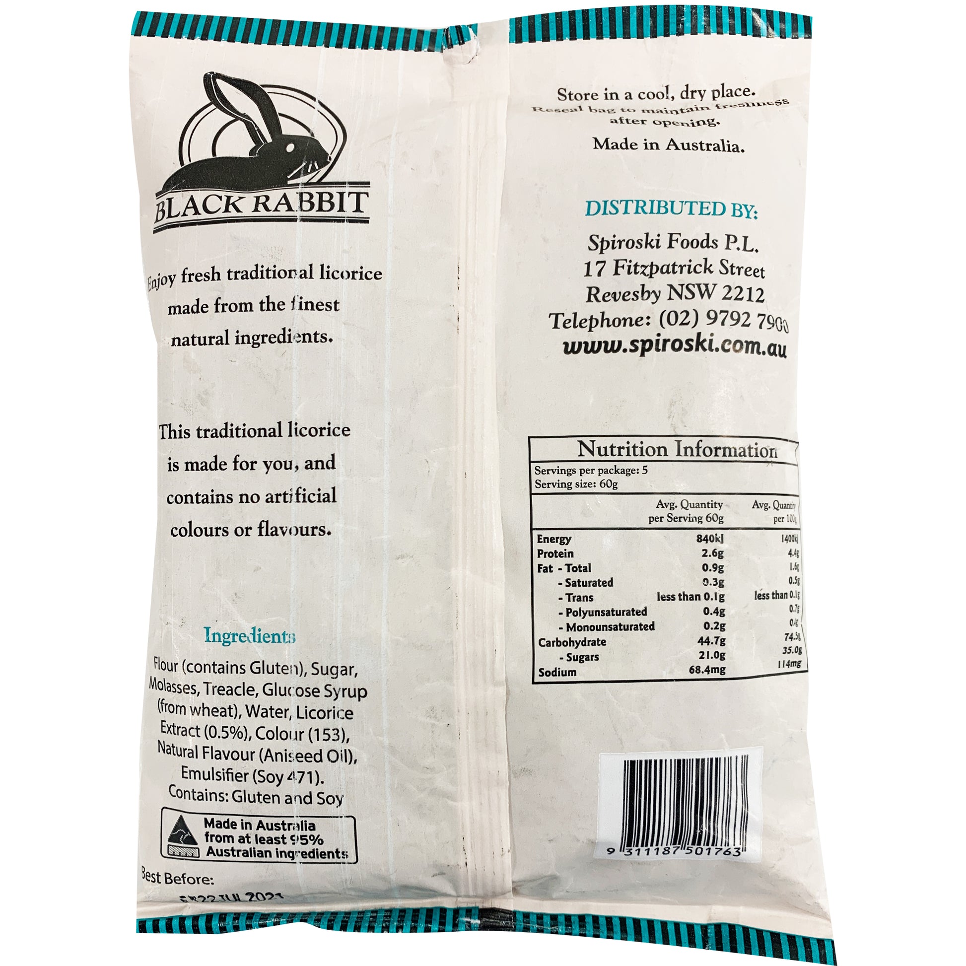 Black Rabbit Fresh Traditional Licorice | Harris Farm Online