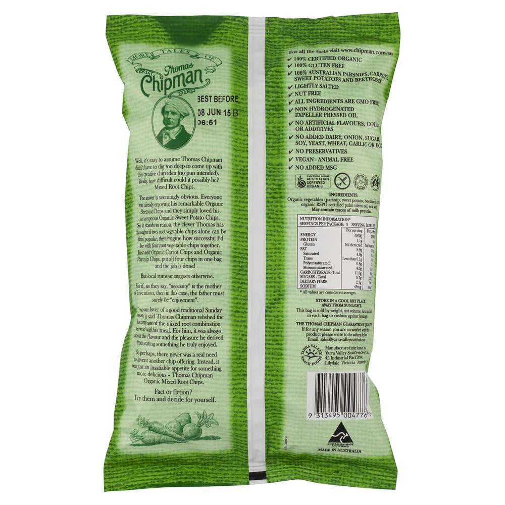 Thomas Chipman Mixed Root Chips 75g , Grocery-Confection - HFM, Harris Farm Markets
 - 2