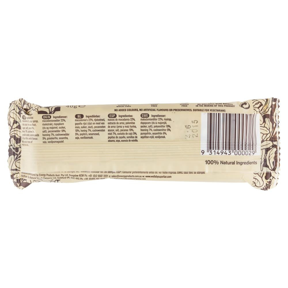 Wallaby Bar Macadamia Sesame & Honey 40g , Grocery-Confection - HFM, Harris Farm Markets
 - 2