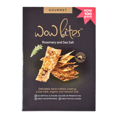 Wow Bites Rosemary and Sea Salt Crackers 100g | Harris Farm Online