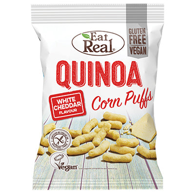 Eat Real Quinoa Corn Puffs White Cheddar | Harris Farm Online