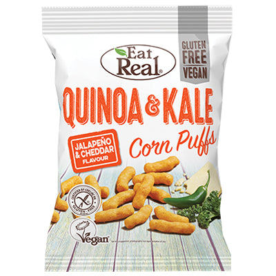 Eat Real Quinoa and Kale Corn Puffs Jalapeno and Cheddar | Harris Farm Online