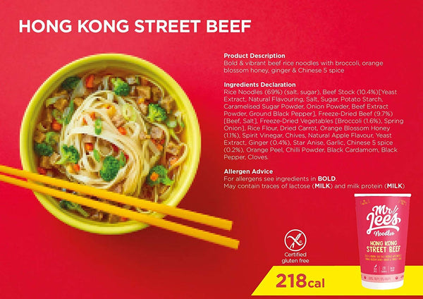 Mr Lees Hong Kong Street Beef Noodles Cup 58.5g