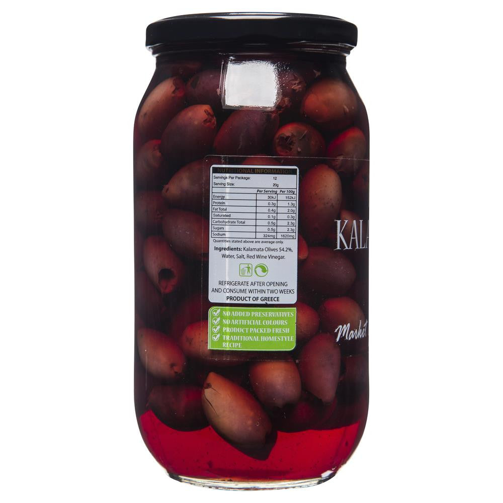Market Grocer Kalamata Olives Pitted 1kg , Grocery-Antipasti - HFM, Harris Farm Markets
 - 2