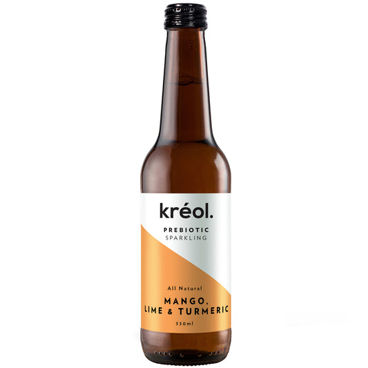 Kreol - Prebiotic Sparkling Drink - Mango, Lime & Turmeric 