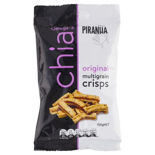 Piranha Chia Original Multigrain Crisps 150g , Grocery-Confection - HFM, Harris Farm Markets
 - 1