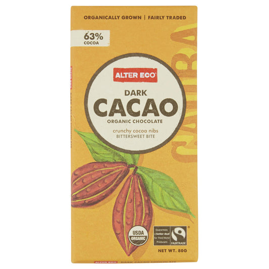 Alter Eco Dark Chocolate Cacao 80g , Grocery-Confection - HFM, Harris Farm Markets
 - 1