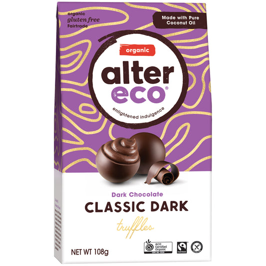 Alter Eco Organic Classic Dark Chocolate Truffles | Harris Farm Online