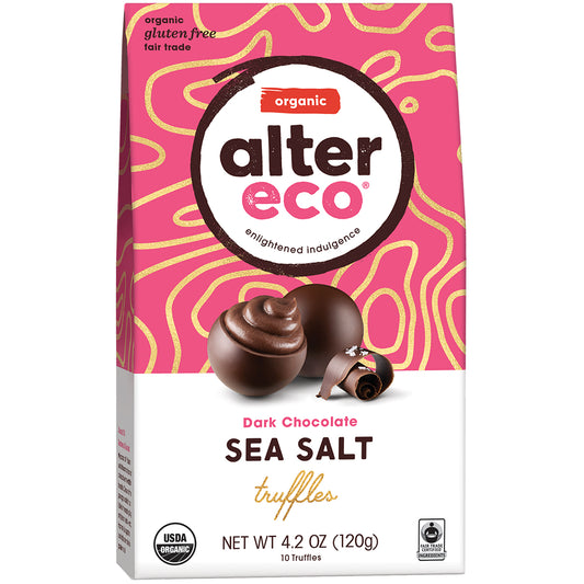Alter Eco Organic Dark Chocolate Sea Salt Truffles | Harris Farm Online