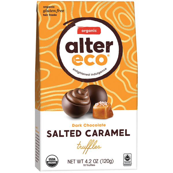 Alter Eco Organic Dark Chocolate Salted Caramel Truffles | Harris Farm Online