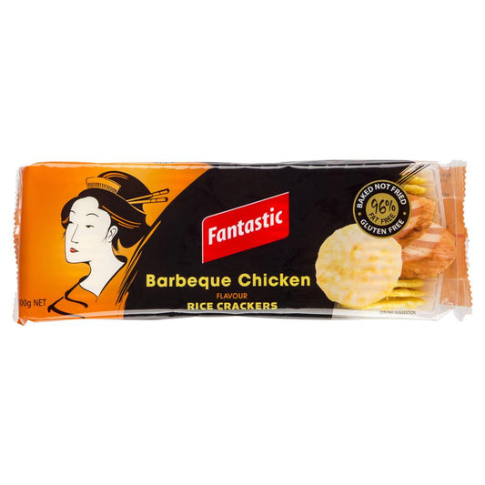 Fantastic Rice Crackers Barbeque Chicken 100g , Grocery-Biscuits - HFM, Harris Farm Markets
 - 1