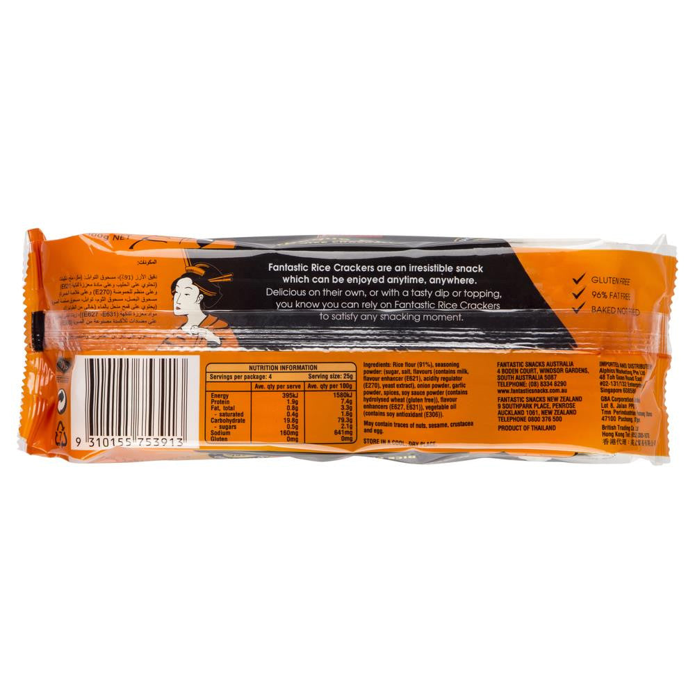 Fantastic Rice Crackers Barbeque Chicken 100g , Grocery-Biscuits - HFM, Harris Farm Markets
 - 2