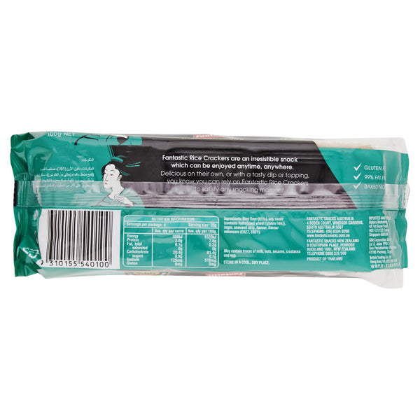 Fantastic Rice Cracker Seaweed 100g , Grocery-Biscuits - HFM, Harris Farm Markets
 - 2