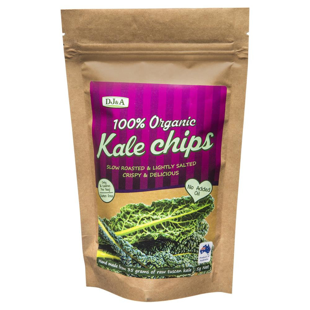 DJ&A 100% Organic Kale Chips 5g , Grocery-Confection - HFM, Harris Farm Markets
 - 1
