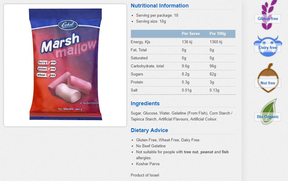 Eskal - Marshmallow (180g)