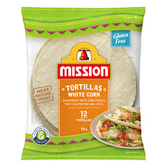 Mission White Corn Tortillas x12 312g