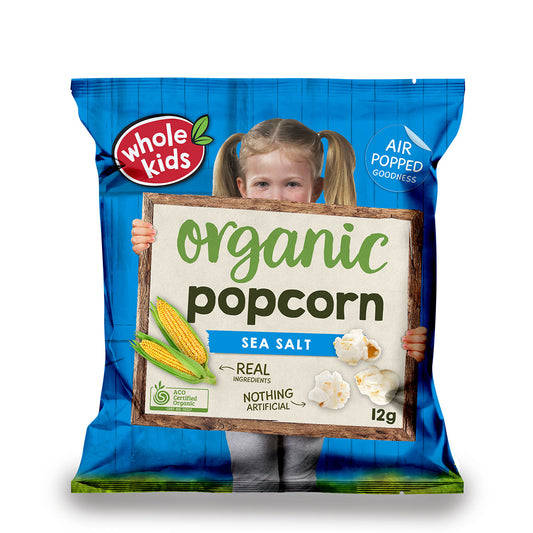 Whole Kids Organic Popcorn Sea Salt 12g