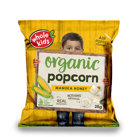Whole Kids Organic Popcorn Manuka Honey 35g