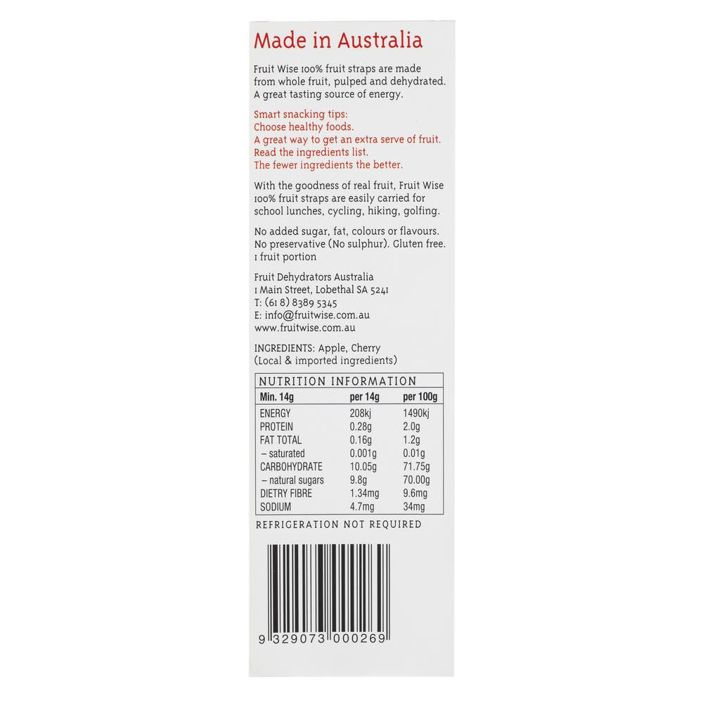 Fruit Wise Apple Cherry 140g , Grocery-Confection - HFM, Harris Farm Markets
 - 2