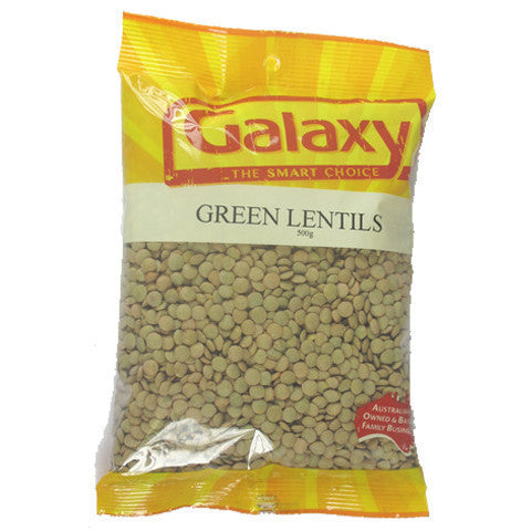 Galaxy Green Lentils 500g , Grocery-Dry Goods - HFM, Harris Farm Markets
