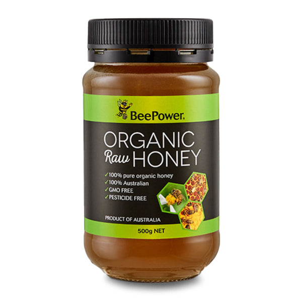 BeePower Honey Raw Organic 500g