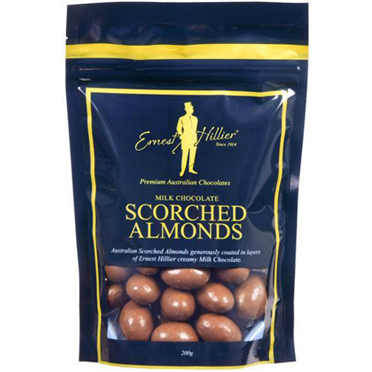 Ernest Hillier Milk Chocolate Scorched Almonds 200g Bag