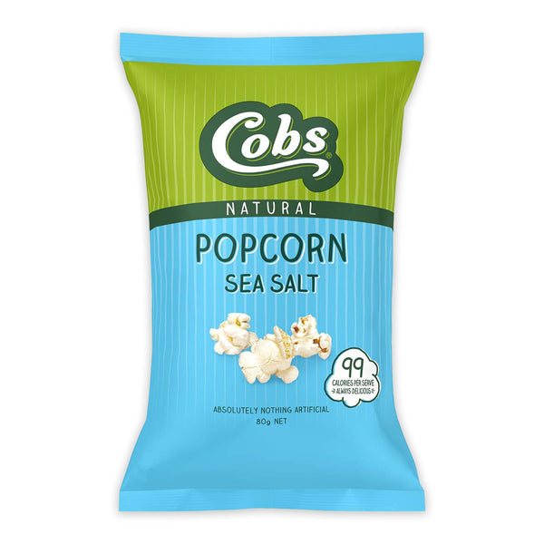 Cobs Natural Popcorn Sea Salt 80g | Harris Farm Online