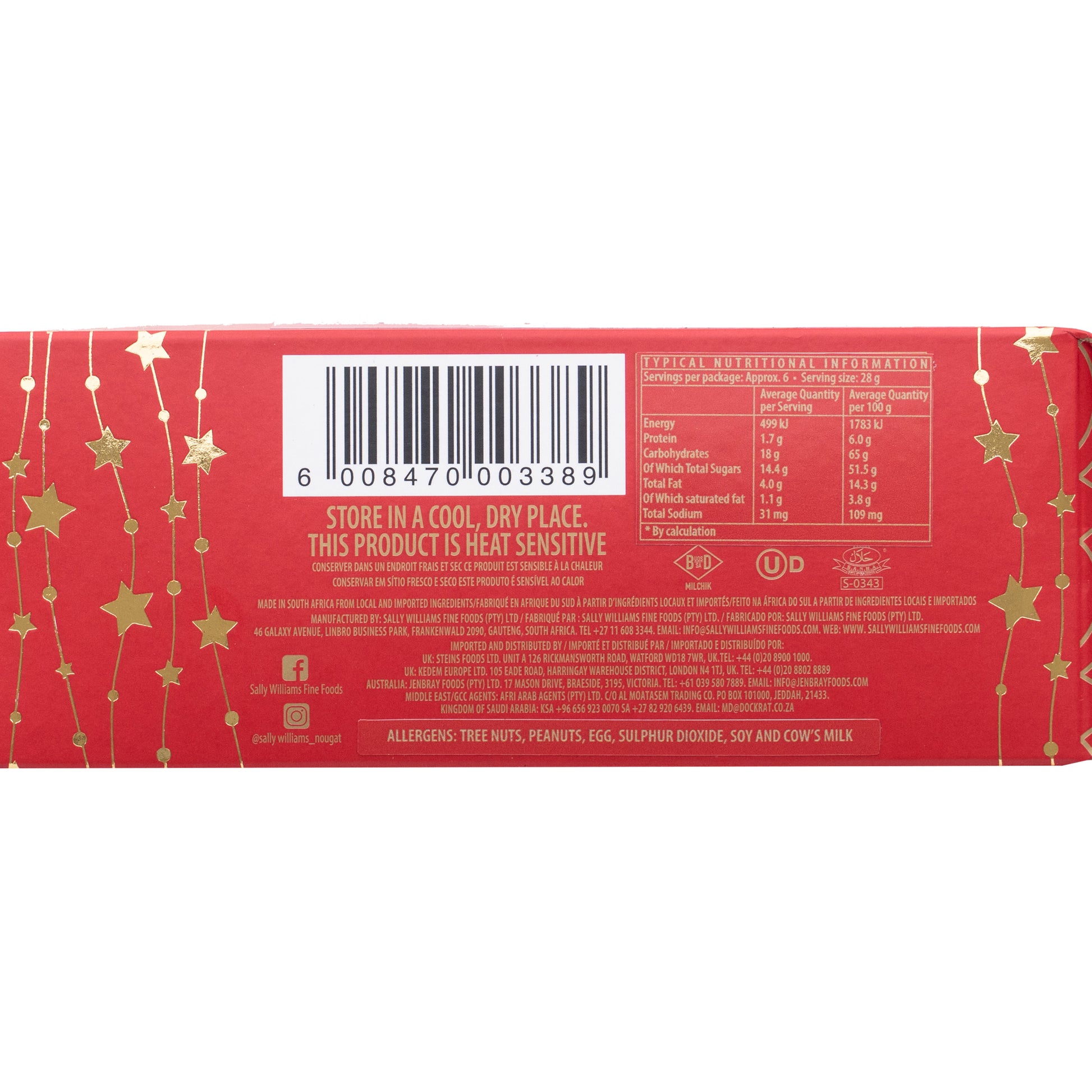 Sally Williams Chocolate and Nougat Christmas Cracker | Harris Farm Online