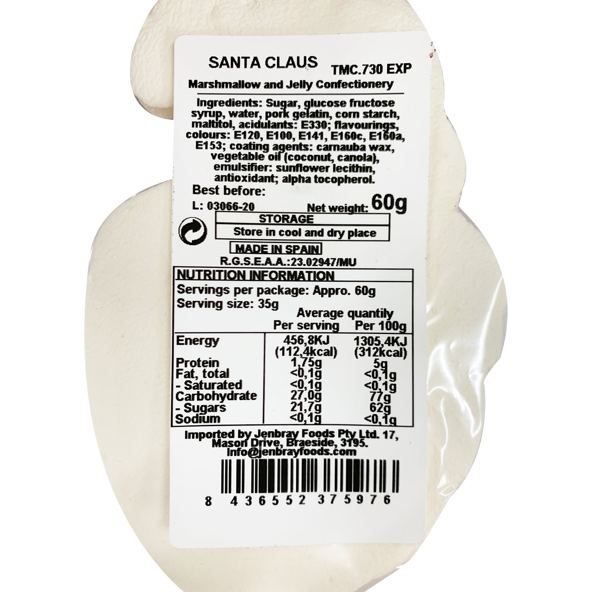The Marshmallow Castle Santa Claus Mallow Pop | Harris Farm Online