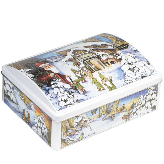 Piasten French Salted Butter Caramels Snowing Christmas Tin | Harris Farm Online