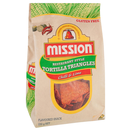 Mission Corn Chips Lime 230g , Grocery-Confection - HFM, Harris Farm Markets
 - 1