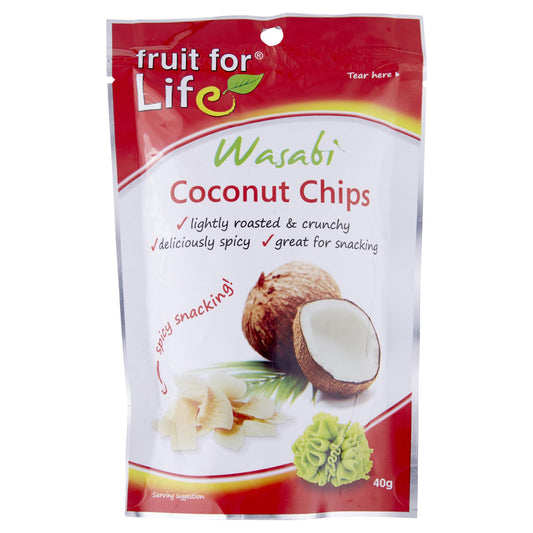 Fruit For Life Coconut Chips Wasabi 40g , Grocery-Confection - HFM, Harris Farm Markets
 - 1