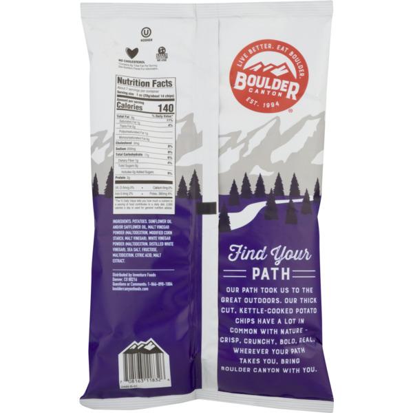Boulder Canyon - Potato Chips - Malt Vinegar and Sea Salt (142g)