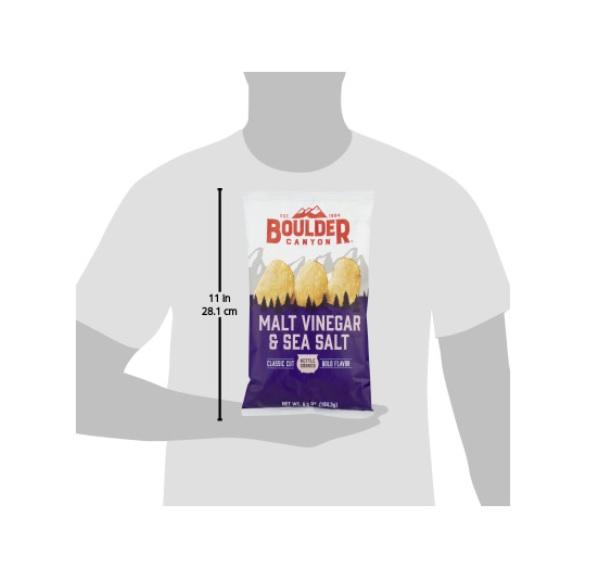 Boulder Canyon - Potato Chips - Malt Vinegar and Sea Salt (142g)