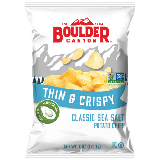 Boulder Canyon Potato Chips Thin and Crispy Classic Sea Salt | Harris Farm Online