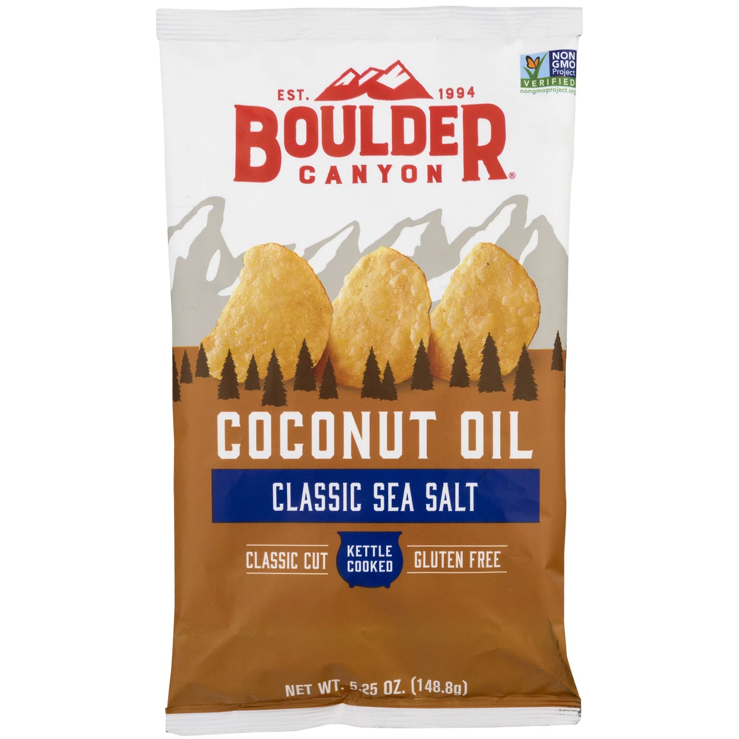 Boulder Canyon - Kettle Potato Chips - Sea Salt - Coconut Oil | Harris Farm Online