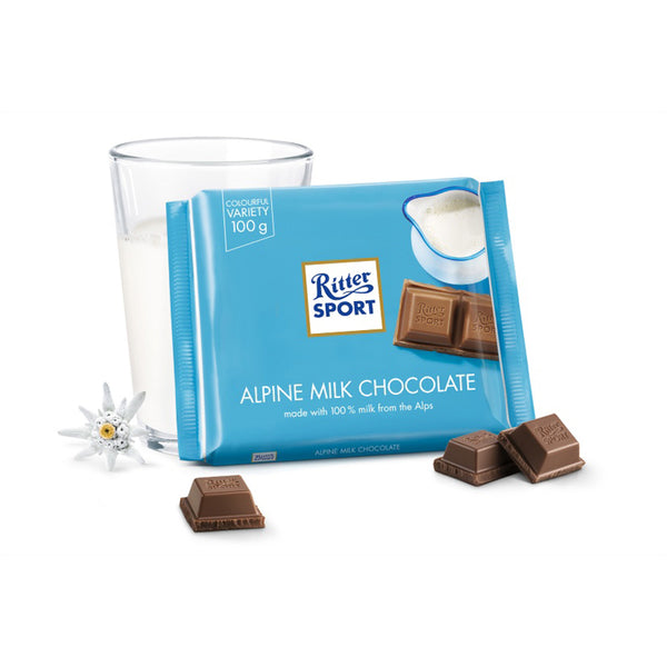 Ritter Sport Alpine Milk Chocolate 100g