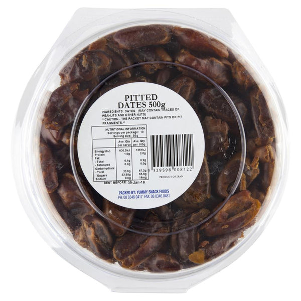 Yummy Fruit Nut Pitted Dates 500g , Grocery-Nuts - HFM, Harris Farm Markets
 - 2