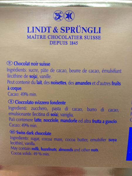 Lindt Swiss Premium Chocolate Milk Hazelnut 300g