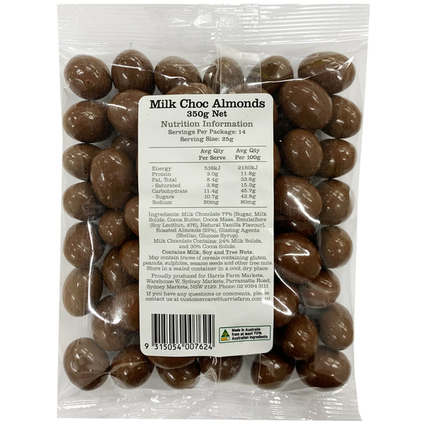 Harris Farm Milk Chocolate Almonds | Harris Farm Online