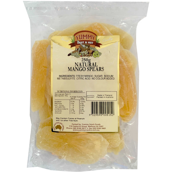 Yummy Mango Spears Dried | Harris Farm Online