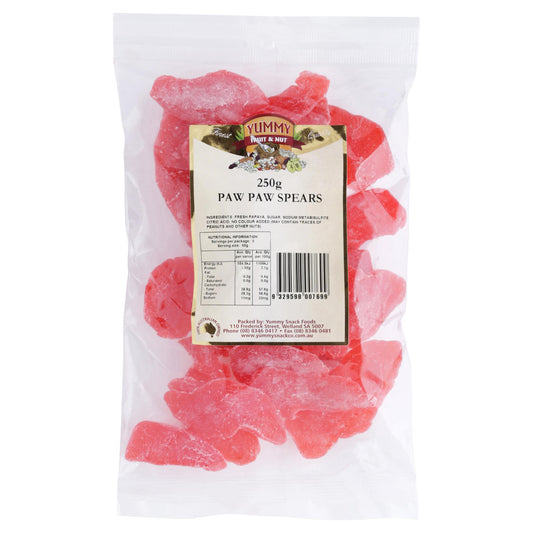Yummy Paw Paw Spears 250g , Grocery-Nuts - HFM, Harris Farm Markets
 - 1