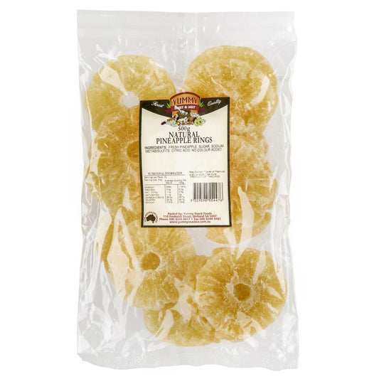 Yummy Pineapple Rings 500g , Grocery-Nuts - HFM, Harris Farm Markets
 - 1