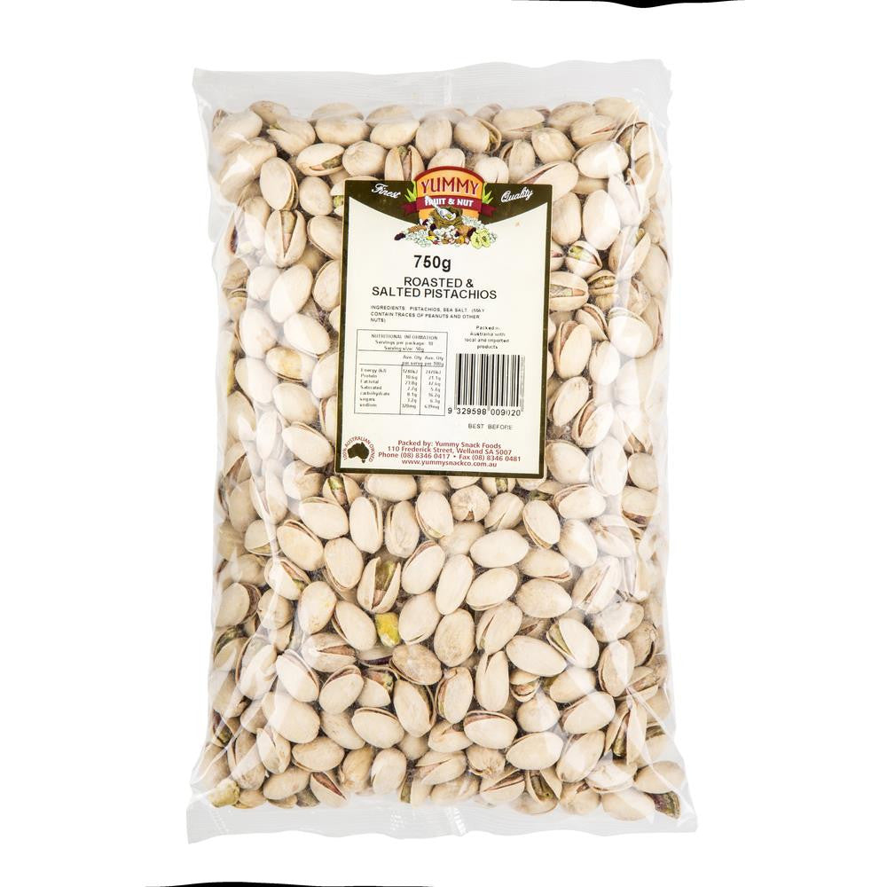 Yummy Pistachios Roasted & Salted 750g , Grocery-Nuts - HFM, Harris Farm Markets
