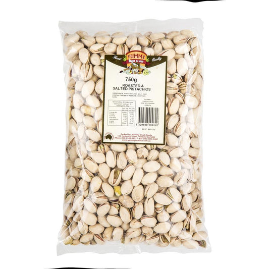 Yummy Pistachios Roasted & Salted 750g , Grocery-Nuts - HFM, Harris Farm Markets
